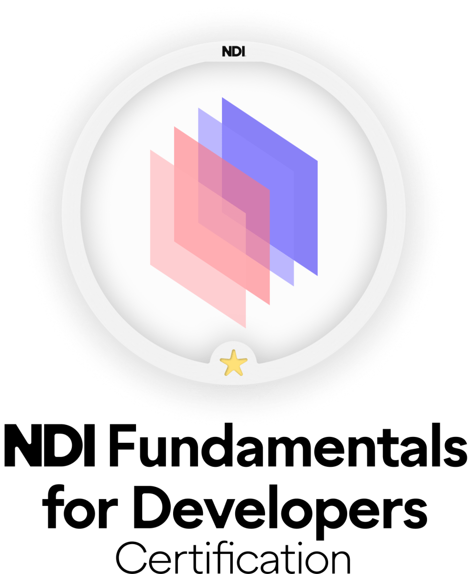 NDI Fundamentals for Developers Badge